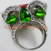 รูปย่อ แหวนแฟชั่น แหวนแฟนซี แหวนค็อกเทล แหวนเพชรคริสตัล สีแดงเขียวขาว ส่งEMSฟรี รูปที่4