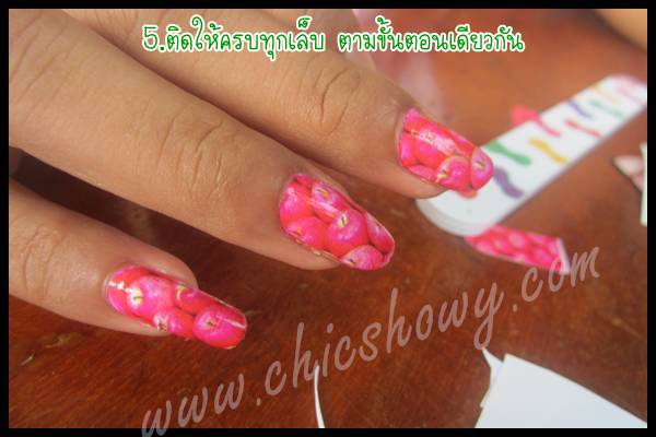 nail  sticker สติ๊กเกอร์ติดเล็บราคาส่ง สติ๊กเกอร์ติดเล็บสำเร็จรูป แค่ลอก-ติด-ตะไบ ก็สวยได้แบบวิ้งค์ๆ  รูปที่ 6