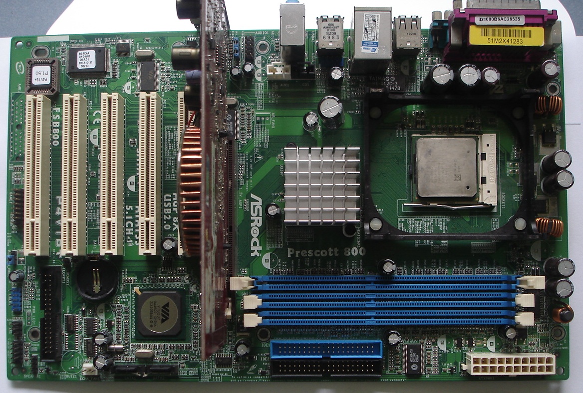 ขายด่วน!!! Asrock P4VT8+/ P4 2.8GHz/ Ram Kingston 512+256M/ AGP Msi FX5500 TD256 สภาพดีใช้งานปรกติ รูปที่ 3