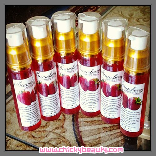 Strawberry Cleansing Gel เจลล้างหน้าสตอเบอรี่สดรักษาสิว ลดสิวเสี้ยน สิวอุดตัน ผิวขาวเนียนกระจ่างใสอมชมพู รูปที่ 1