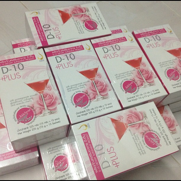 New  D-10-Plus Collagen 6000 ขาวใส อมชมพู ลบเลือนริ้วรอย จุดด่างดำ สิว ฝ้า กระ  ราคาส่ง รูปที่ 2