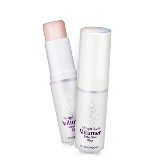 Etude House Nymph Aura Volumer Baby Glow Stick 10g ไฮไลท์เนื้อครีมสีชมพูแบบแท่ง ใช้เน้นเฉพาะจุดบนใบหน้า  รูปที่ 1