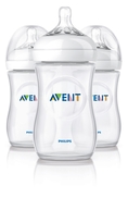 ขวดนม PHILIPS AVENT 260ml 9oz NATURAL TEAT BABY FEEDING BOTTLES