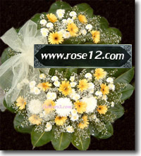 พวงหรีดส่งฟรี พวงหรีดจัดส่งในเขต กทม. พวงหรีดดอกไม้สด โทร.085-488 6006 www.rose12.com รูปที่ 1