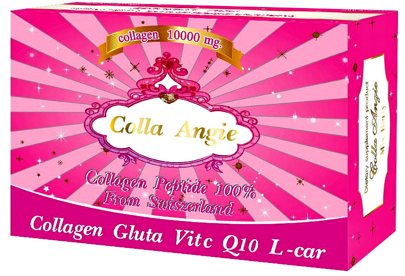 Colla Angie คอลลาเจน 10,000Mg + Gluta+ Vit C + Q10 + L-Car รูปที่ 1