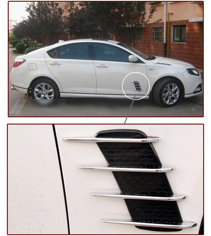 O34 Car Air Flow ทรงเหงือกฉลาม รูปที่ 6
