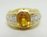 รูปย่อ แหวนทอง บุษราคัม ทองคำฝังเพชร นน.7.64 g รูปที่4