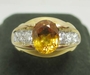 รูปย่อ แหวนทอง บุษราคัม ทองคำฝังเพชร นน.7.64 g รูปที่1