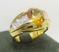 รูปย่อ แหวนทอง บุษราคัม ทองคำฝังเพชร นน.7.64 g รูปที่3