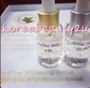 *พร้อมส่ง* Angel Skin Whitening & Anti-Wrinkle Ampoule Set  ขายแยก 2ขวด/1คู่ ราคา 250บาท  รูปที่ 1