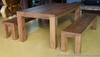 รูปย่อ ชุดโต๊ะอาหารและม้านั่งไม้สัก Teak Dining And Bench Set 2 รูปที่2