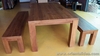 รูปย่อ ชุดโต๊ะอาหารและม้านั่งไม้สัก Teak Dining And Bench Set 2 รูปที่4