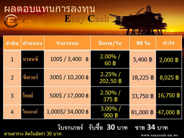 Easycash International ธุรกิจ สำเร็จจริงภานใน90 วันเเม้ไม่ได้ทำไรก็รับเงินใช้หลักหมืน รูปที่ 1