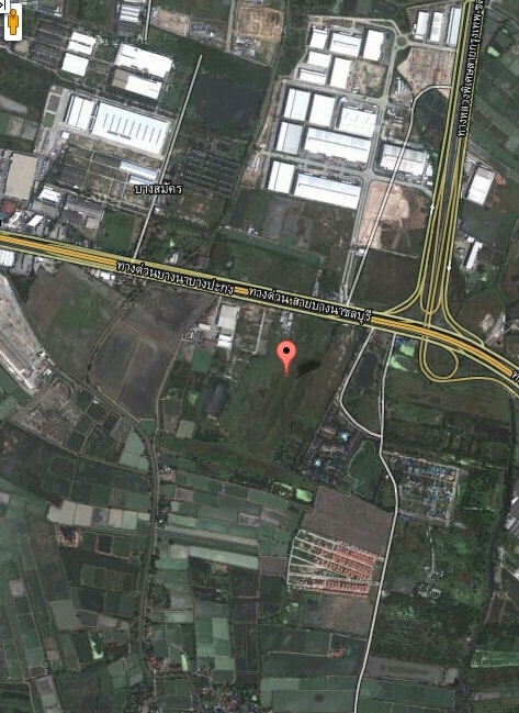 ขายที่ดินติดถนน บางนา-ตราด ขาเข้า กม.38-39 เนื้อที่ 21 ไร่ หน้ากว้าง 57 เมตร ทำเลดีมาก เยื้องนิคมอุตรสาหกรรม เวลโกว์ รูปที่ 3