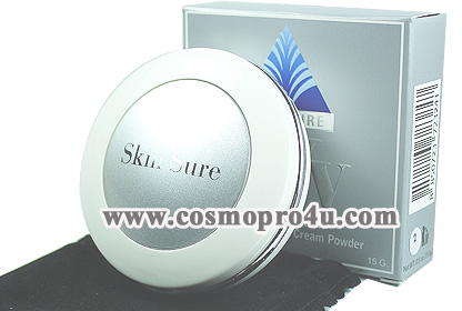 แป้งพัฟทาหน้า ผสมกันแดด ป้องกันยูวี SKIN SURE UV Powder Cake Protection สกินชัวร์ ยูวี พาวเดอร์ เค้ก โพรเทคชั่น รูปที่ 1