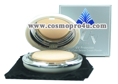 แป้งพัฟทาหน้า ผสมกันแดด ป้องกันยูวี SKIN SURE UV Powder Cake Protection สกินชัวร์ ยูวี พาวเดอร์ เค้ก โพรเทคชั่น รูปที่ 2