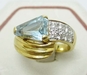 รูปย่อ แหวนทอง บลูโทพาส ทองคำฝังเพชร นน. 5.73 g รูปที่1