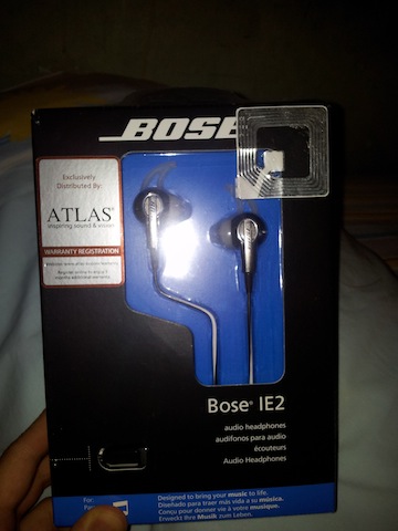 ขายหูฟัง Bose IE2 ของแท้ครับ หิ้วมาจากสิงคโปร์ ใหม่ซีลทุกกล่อง!!! 3500 เท่านั้น จำนวนจำกัด!!! รูปที่ 3