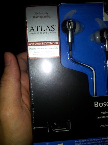 ขายหูฟัง Bose IE2 ของแท้ครับ หิ้วมาจากสิงคโปร์ ใหม่ซีลทุกกล่อง!!! 3500 เท่านั้น จำนวนจำกัด!!! รูปที่ 5