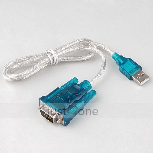 USB 2.0 TO RS232 SERIAL DB9 9 PIN ADAPTER CABLE CONVERTER FTA PC PDA GPS Laptop รูปที่ 1