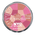 NYC Color Wheel Mosaic Face Powder : Pink Cheek Glow บลัชออนเบลนสี 4 เฉด 
