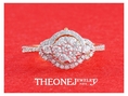 แหวนเพชรแท้ เพชรเบลเยี่ยมคัท แหวนแต่งงาน แหวนหมั้น 0.57 กะรัต