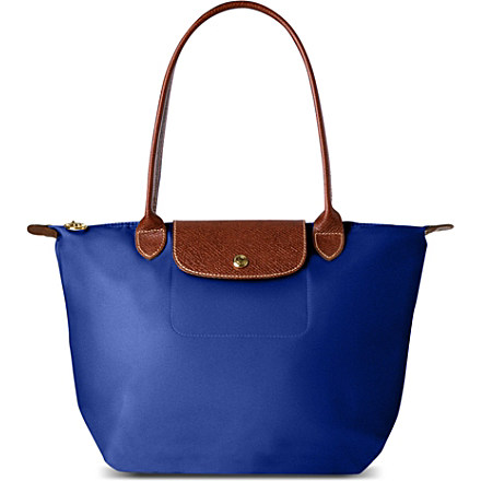 Longchamp Le Pliage  Size M หูยาว Summer 2012 สี Cyclamen  รูปที่ 1