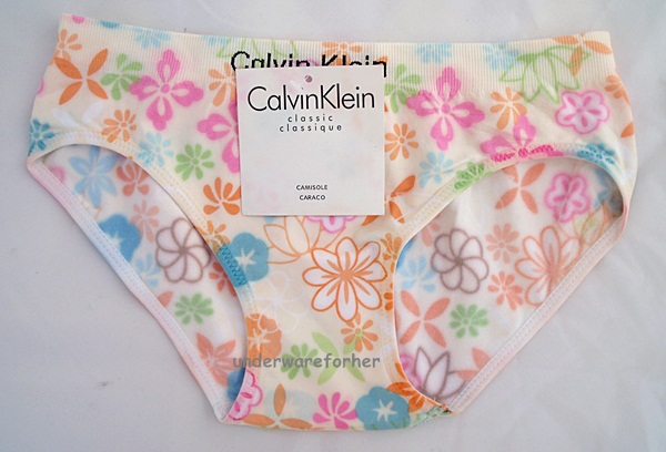 ชุดชั้นในผู้หญิง CK ลายดอกไม้พิมพ์ CALVIN KLEIN รูปที่ 1