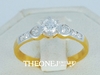 รูปย่อ แหวนเพชรเบลเยี่ยมคัท เพชรแท้สไตล์แหวนแต่งงาน แหวนหมั้น เพชรรวม 0.40 กะรัต Color 97 รูปที่2