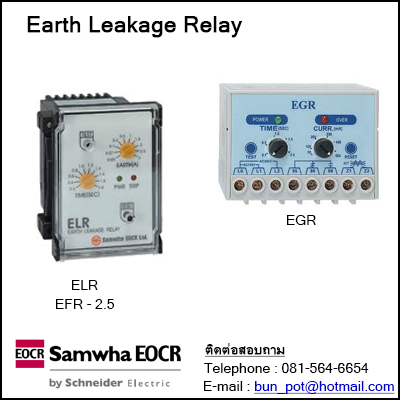 Earth Leakage Relay,Ground Fault Relay, EGR,ELR,EFR-2.5 รูปที่ 1
