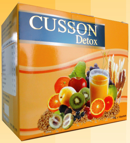 Cusson Detox คัดสรรดีท๊อกซ์ เป็นเครื่องดื่มที่ช่วยดูดซับสิ่งตกค้างในร่างกายของเรา เพิ่มกากใยในระบบย่อยอาหาร รับประทานง่าย หอมกลิ่นผลไม้ รับประทานวันละครั้งก่อนนอน สิ่งตกค้างก็จะค่อยๆ ถูกกำจัดออกจากร่างกายของเรา รูปที่ 1