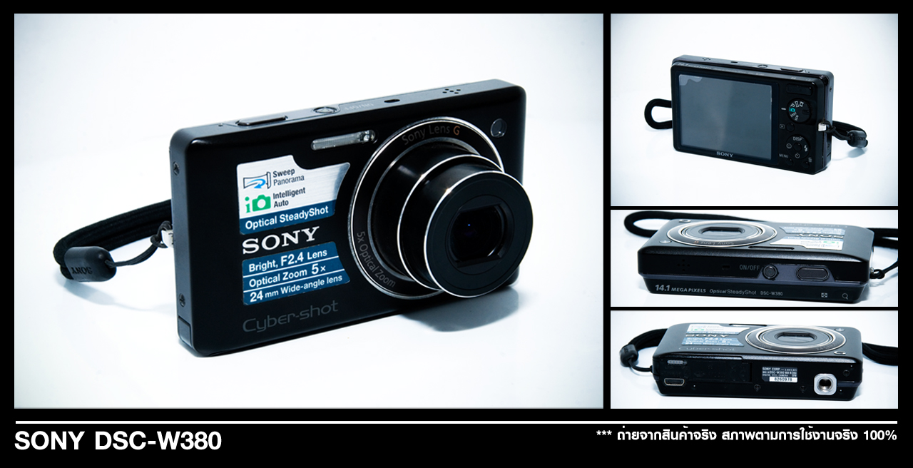 ขายกล้องดิจิตอล Sony DSC-W380 14.1 ล้านพิคเซล เมม4 GB สภาพสวยใหม่กิ๊บๆๆ 99% พร้อมใช้งานทุกระบบ รูปที่ 1