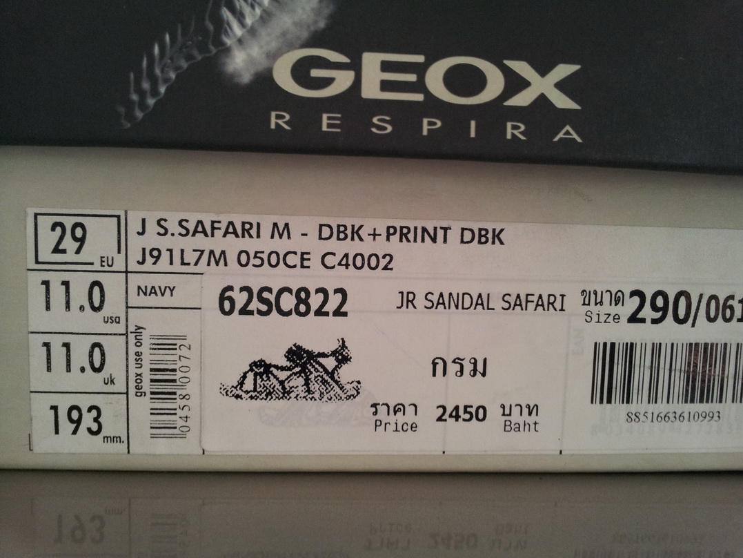 ขายรองเท้า GEOX ของเด็กผู้ชายใส่ไปแค่ครั้งเดียว รูปที่ 1