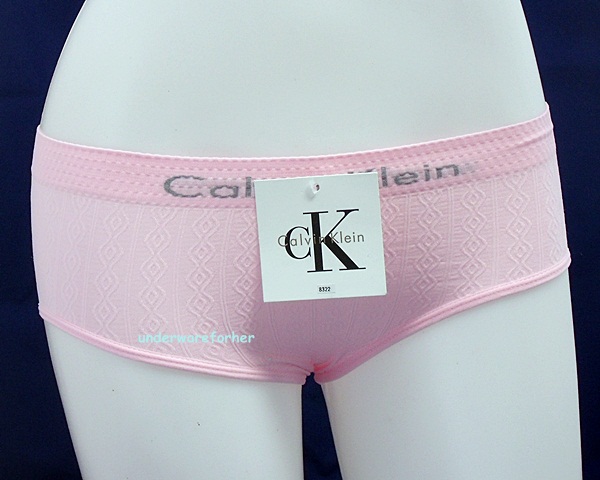 ชุดชั้นในผู้หญิง CK สีชมพูลายลูกโซ่แบบนูนสูง  รูปที่ 1