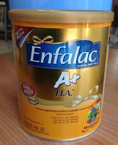 ขายนมผงเอนฟาแลค Enfalac HA 400กรัม กระป๋องละ 295บาท รูปที่ 1