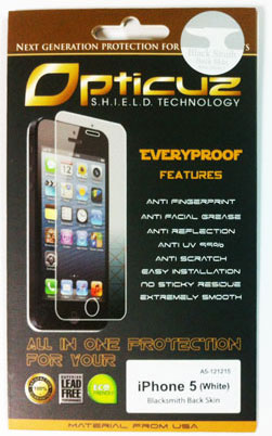 Opticuz Blacksmith film สำหรับ iPhone 5 ลิขสิทธิ์แท้ พร้อมเท่ก่อนใคร  รูปที่ 1