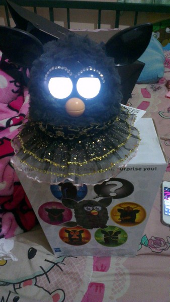 น้องfurby สีดำ3900ครับเหมือนใหม่ครับแทบไม่ได้เล่นเลยนัดรับเท่านั้นครับ0870076988 รูปที่ 4