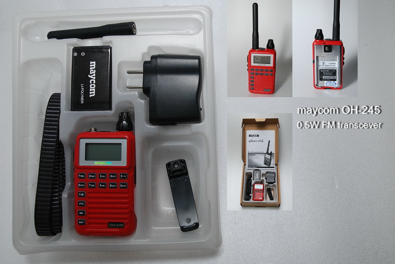 ขายวอแดงนำเข้า maycom รุ่นOH-245 0.5w ไม่ต้องขอใบอนุญาต 1500บาท รูปที่ 3