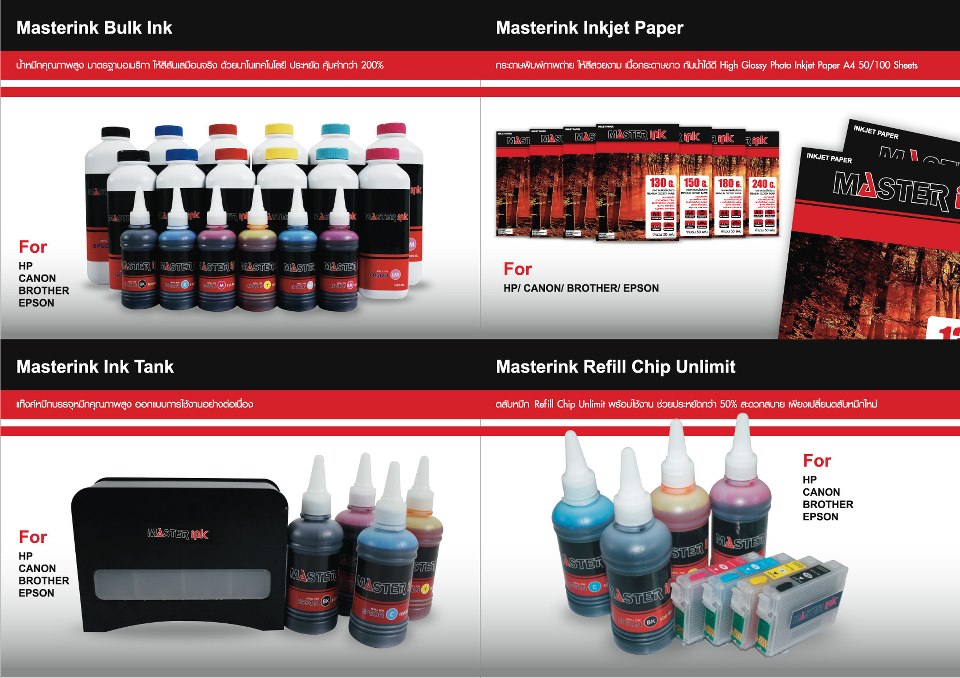  ธุรกิจเติมหมึก Masterinkเปิดชุดทำธุรกิจเสริมง่ายๆ ด้วยเงินลงทุนเพียง 4,900บาท รูปที่ 4