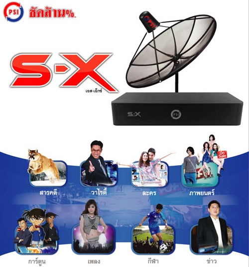 ชุดจานดาวเทียม PSI รุ่นใหม่ S-X รูปที่ 3