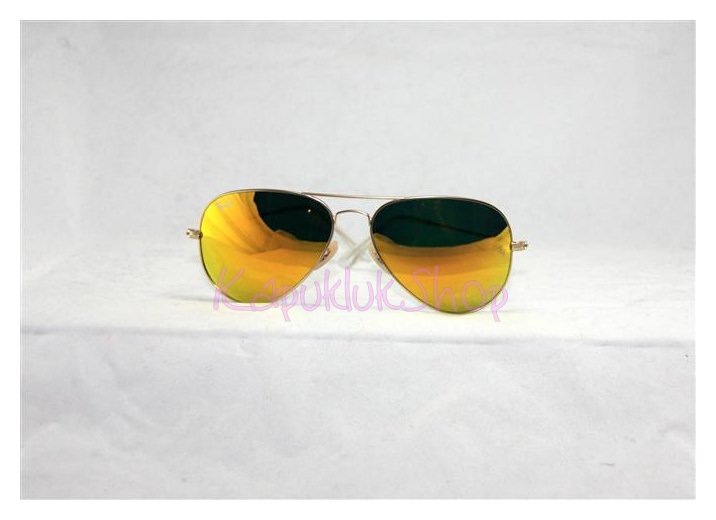 RayBan Aviator 3025 กรอบทอง เลนส์ปรอททอง รูปที่ 3