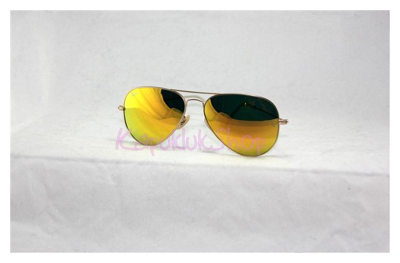 RayBan Aviator 3025 กรอบทอง เลนส์ปรอททอง รูปที่ 4