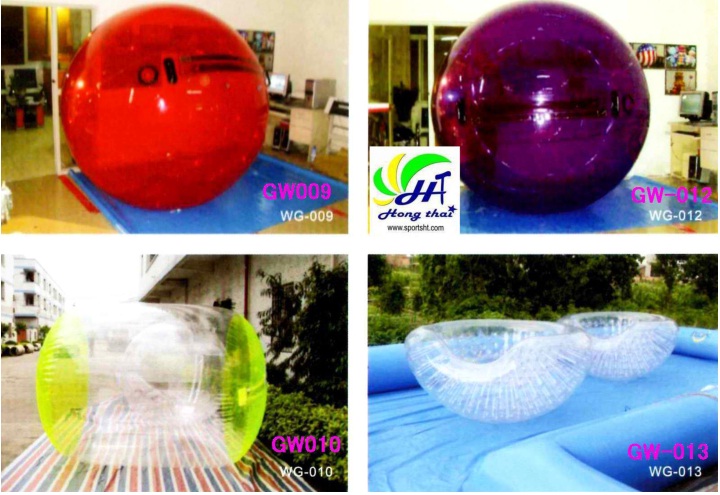 ลูกบอลน้ำเป่าลมยักษ์ วอเตอร์บอล บอลน้ำของเล่น  รูปที่ 1