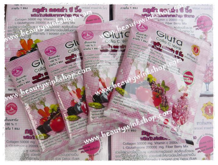 Gluta Colla C Wink กลูต้าคอลล่าซีวิ้ง สุดยอด!!อาหารเสริมบำรุงผิวขาว  รูปที่ 2