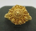 แหวนทอง ลายดอกบัวสัตบงกต งานโบราณ นน.6.17 g