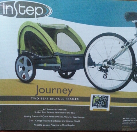 ขายถูก ที่นั่งเด็กผูกกับจักรยาน Sale!!! New Bicycle Trailer from USA รูปที่ 1