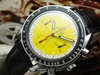 รูปย่อ ขายแล้วครับ (ปรับราคาขายด่วนๆ36,500บาท)ขาย Omega Speedmaster Schumacher Automatic Chronograph Yellow สายหนัง (โทรมาก่อนได้ก่อนครับ) รูปที่1