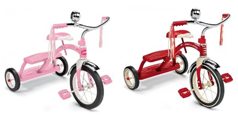 Radio Flyer Classic Red Dual Deck Tricycle จักรยาน 3 ล้อ สีแดงและชมพู แบรนด์สุดคลาสสิก ได้รับรางวัลมากมาย มีของพร้อมส่ง รูปที่ 1