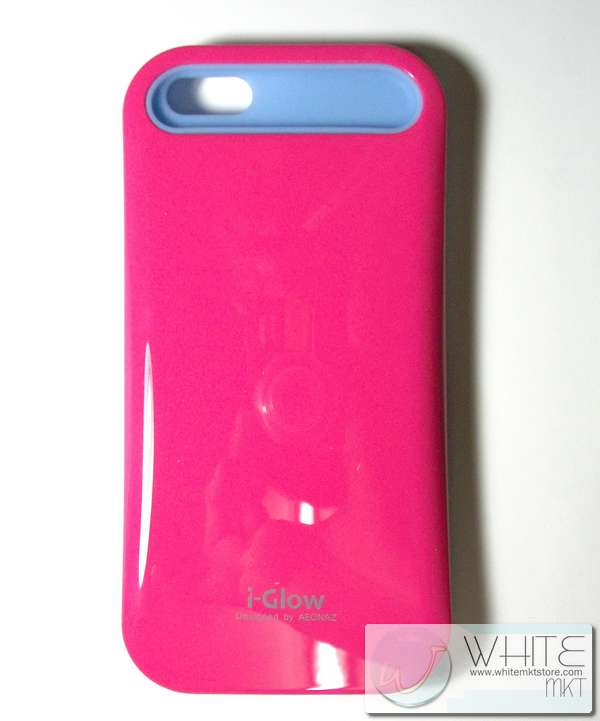 Case i-Glow เรืองแสงได้ในที่มืด สีชมพูเข้ม for iPhone5 (IP5020) รูปที่ 1