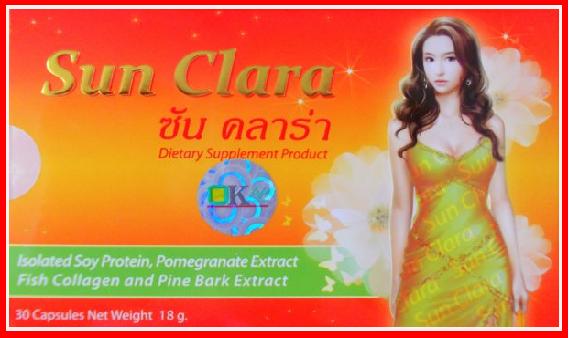 ซันคลาร่า Sun Clara ผลิตภัณฑ์เสริมอาหาร สำหรับคุณผู้หญิง ส่งฟรี EMS พิเศษเดือนนี้ ราคาต่ำกว่าป้าย โทร.ด่วนครับผม รูปที่ 1